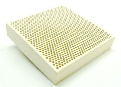 Ceramic Honeycomb Block Soldering Plate With Holes Jewelry Heat Board 4" X 4"