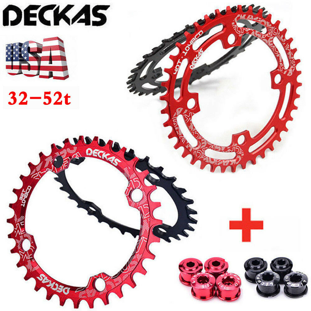 Deckas Mtb Bike Narrow Wide Round Oval Chainring Chain Ring Bcd104mm 32t~52t
