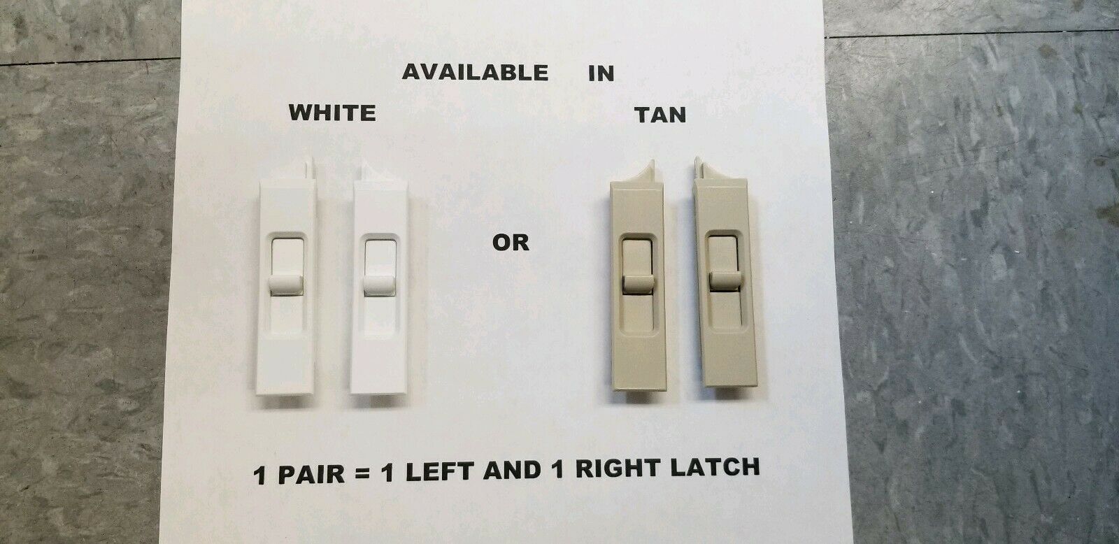 Window Tilt Latches *** 1 Pair (1 Left And 1 Right Latch)***