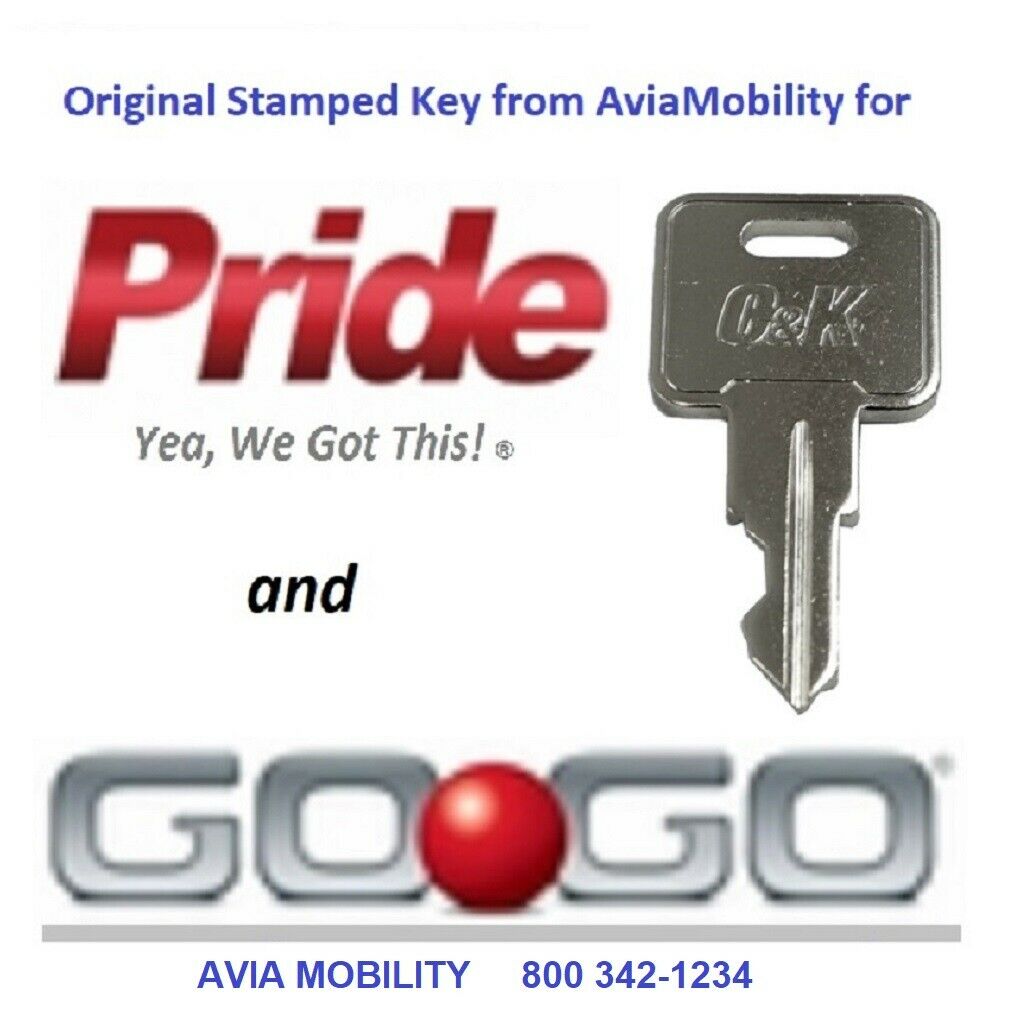 New Mobility Scooter Key: Amigo Bruno Gogo Megamotion Pride & Others. (see List)